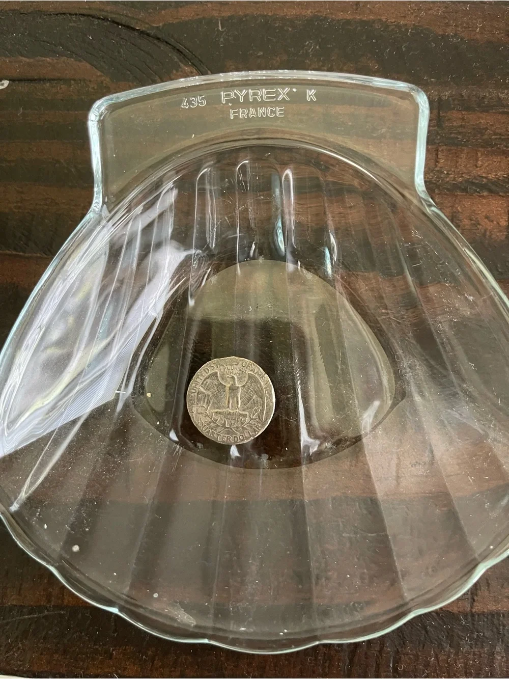 Pyrex French Glass Shell-Shaped Decorative Dish